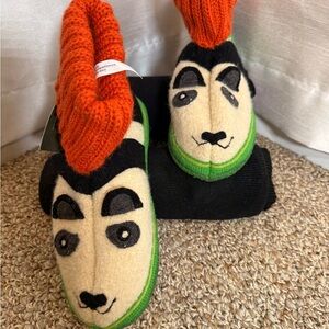 Haflinger Boiled Wool Panda Slippers | 100% Wool | Kids